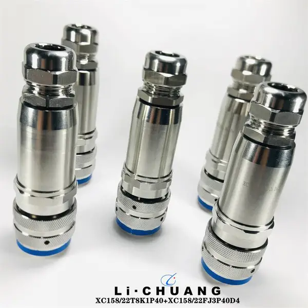 圆形连接器 XC158/22F12Z1DP40方盘插座 不锈钢 接插件 骊创