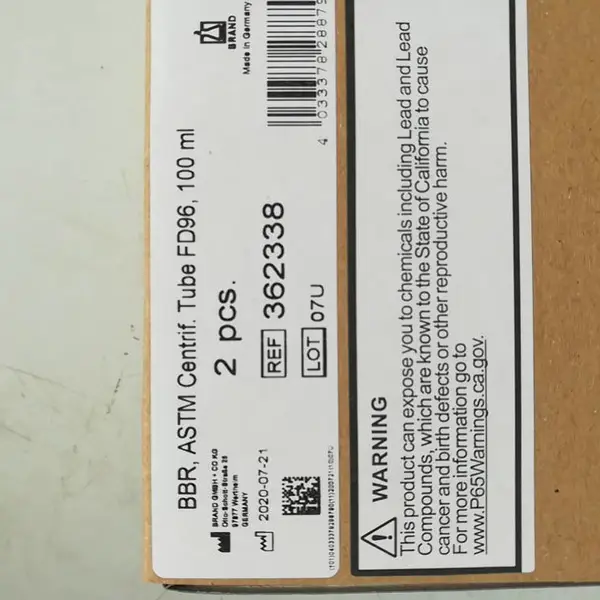 供应德国BRAND 容量瓶 Boro 3.3, 100 ml,