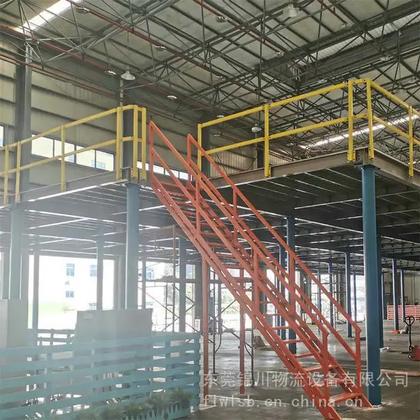 东莞锦川阁楼式库房仓储钢制货架 量身定制平台重型货架生产厂商