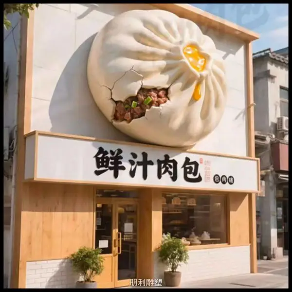 欧式景观包子雕塑 景区案例订做 城市广场包子雕塑 切面方案