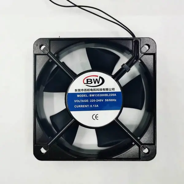 百旺电机 BW13538HBL220A 220V散热风扇工业控制机柜小型轴流风机