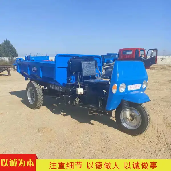 载重2吨小型运输车 田园拉粮自卸三轮车 创远机械设备