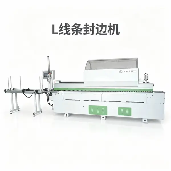 L型线条机HDL-450J用于门套板L线条加工生产