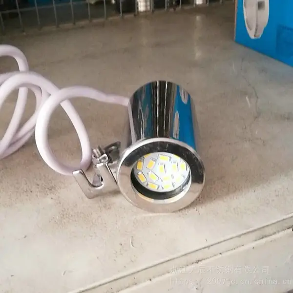 温州市厂家直销不锈钢射灯法兰试镜活接视镜灯12V24VLED灯卤素灯