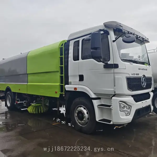 陕汽德创18吨纯电动洗扫车 SX新能源道路清扫车