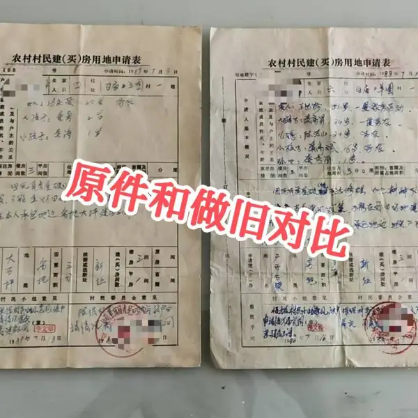 票证单据收据合同书信表格文件个人档案补做复制做旧定制定做