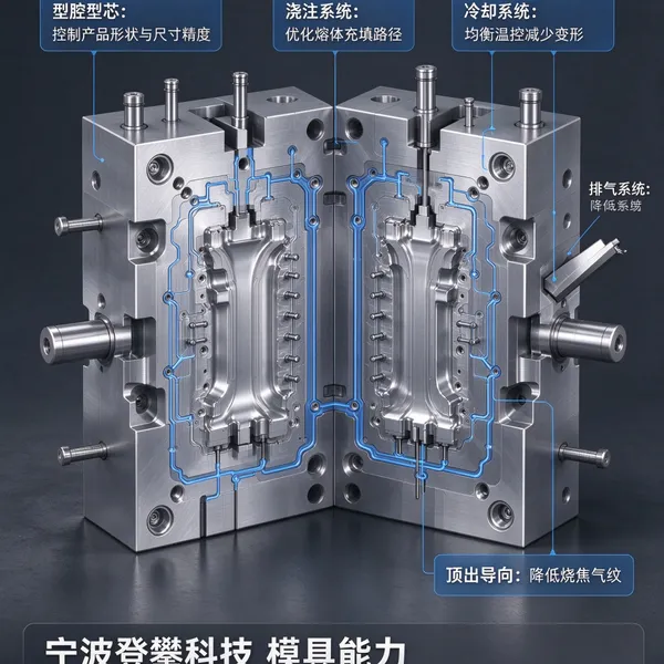 宁波登攀注塑塑胶模具研发制造