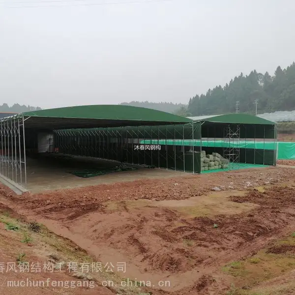 成都大型仓储雨棚、折叠式帐篷、移动推拉大棚定制安装