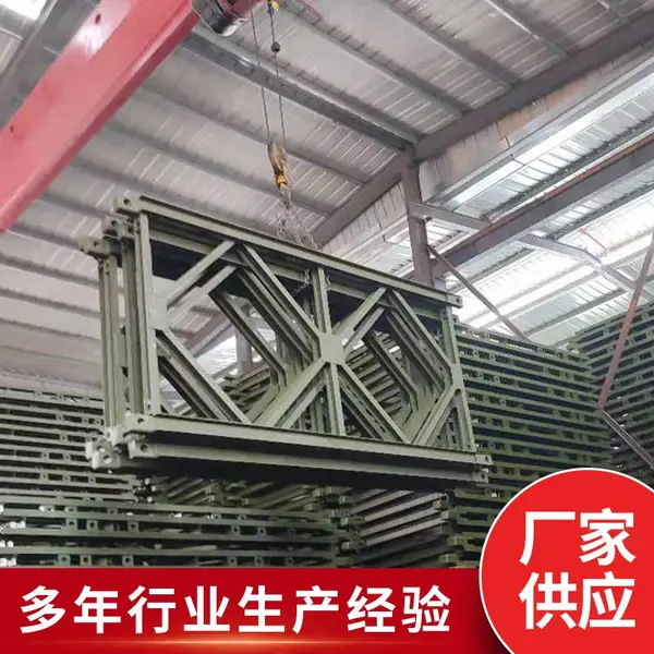 321型贝雷片桥梁施工 建筑装配式桥梁贝雷架钢铁桁架