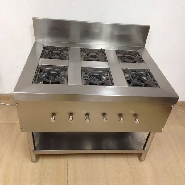 奥科可定制商用厨房食堂厨具设备六眼煲仔炉