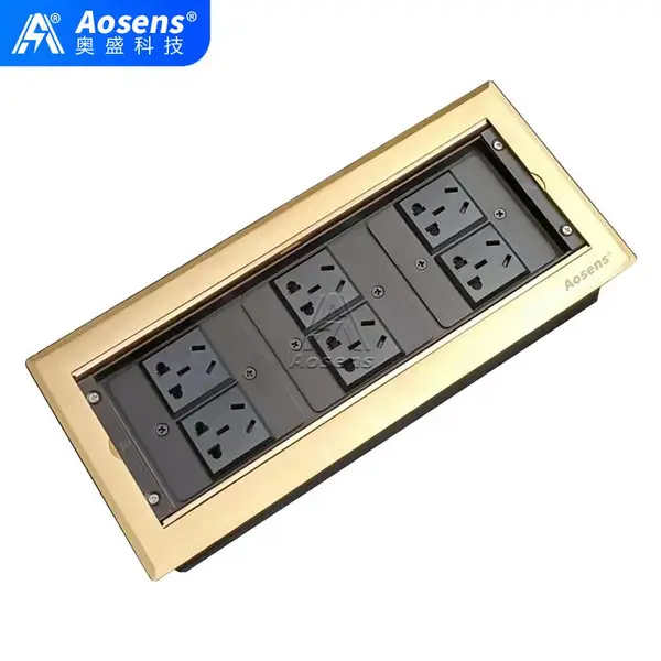 Aosens奥盛 AS-DY-38611T 隐藏式地面插座 电源插座 信息插 空架