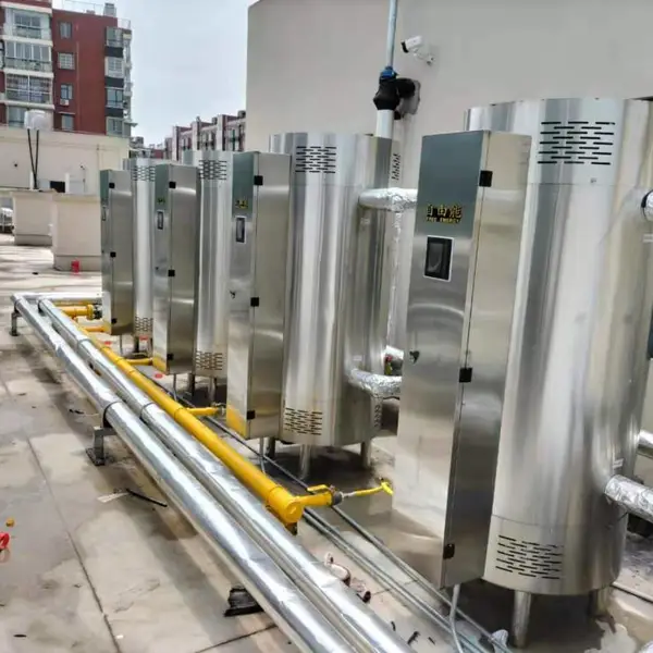 太阳能辅助加热全自动容积型燃气热水器99KW 商业燃气热水机组