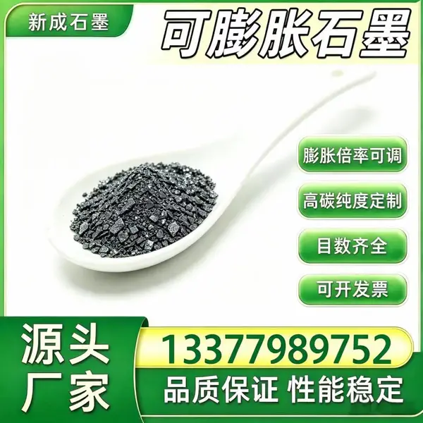 50‑100目可膨胀石墨 防火涂料填充料 环保无卤阻燃石墨现货供应