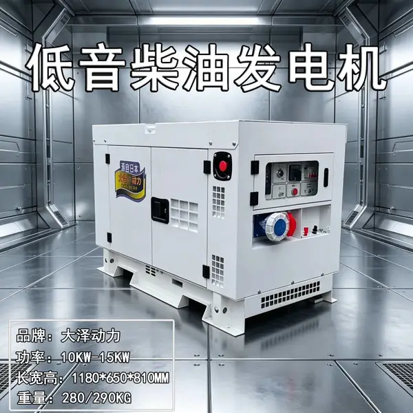 大泽动力80kw柴油发电机工地临时施工供电机组
