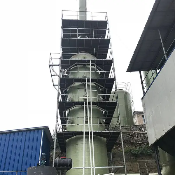 燃煤锅炉脱硫塔 按需定制 工业用油脱硫塔 臻柏玻璃钢脱硫设备