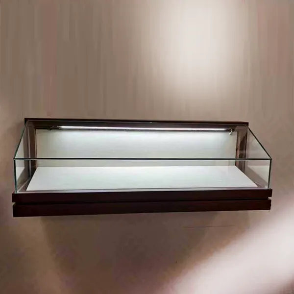 定制加工博物馆展柜纪念馆悬挑柜古董陈列柜博物馆展示柜玻璃柜台
