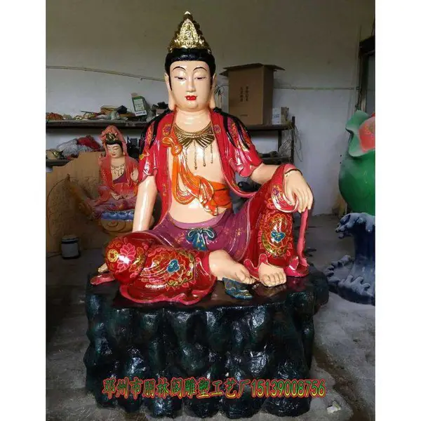 自在观音菩萨十二金仙神像慈航道人木雕佛像