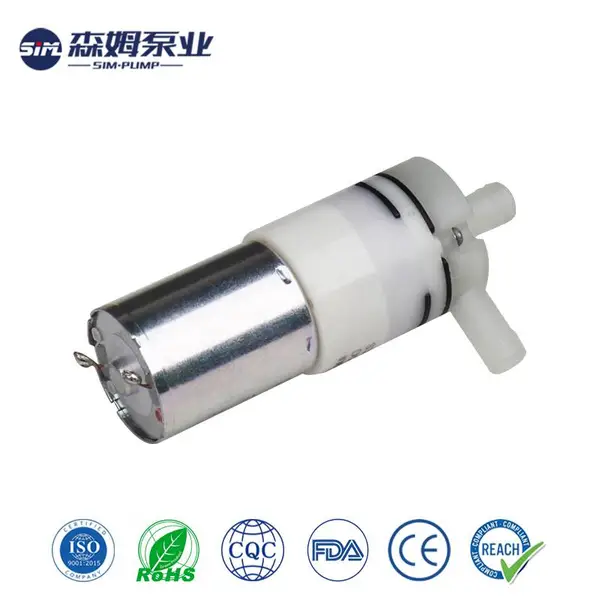 森姆高品质DC3V-36V迷你水泵长效隔膜泵食品级输送泵S370D9-LP