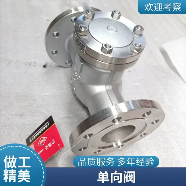 H44W-16RL DN300 工业管道蒸汽高温法兰旋启式单向逆止阀