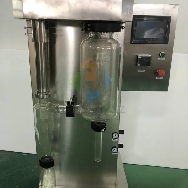 聚同小型高温喷雾干燥机进料蠕动泵调节全自动操作