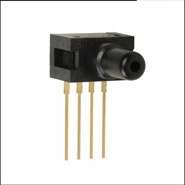 24PCAFA6G - 压力传感器, 微型, 硅, 1 psi, 电压, 量规, 10 V, 直型
