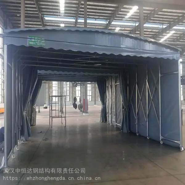 移动仓库遮雨篷 防水帆布仓储棚 中恒达 包上门安装