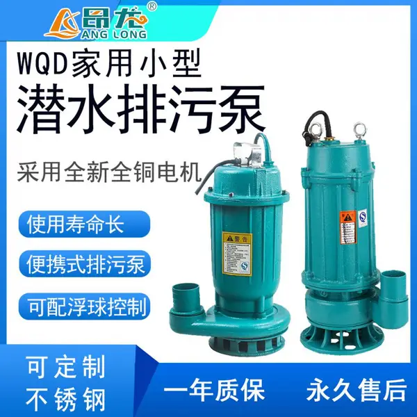 小型单相家用潜水污水泵 南方雨季排涝防汛排水泵 潜水排污泵昂东