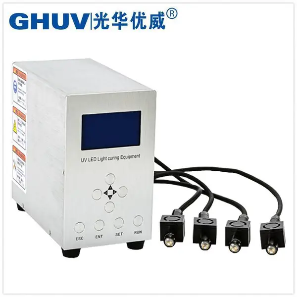 小型uvled点光源固化机 冷光源 紫外线led灯 四通道