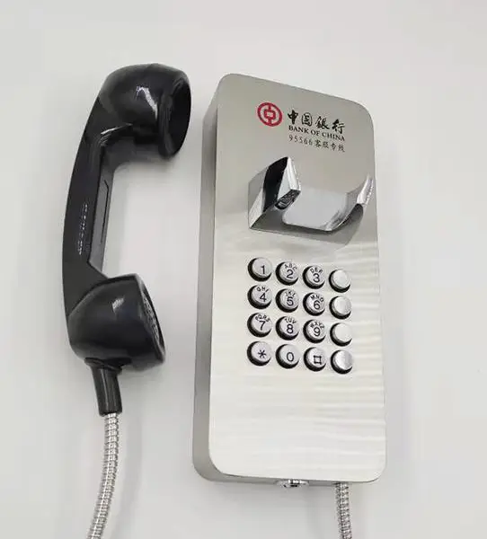 供应腾高中泰ATM区有线电话机壁挂式24小时专线电话95566免拨直通电话