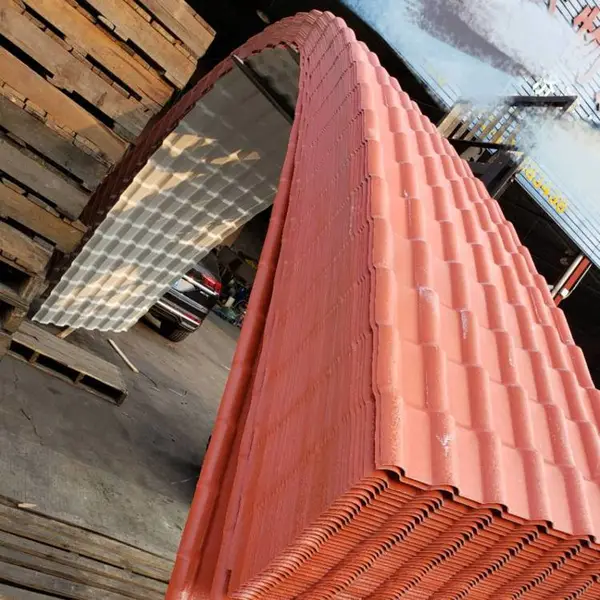 色树脂瓦 ASA合成树脂瓦 一体瓦pvc厂房盖顶瓦滴水屋檐瓦