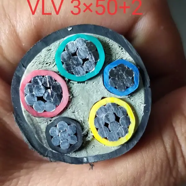 聚氯乙烯绝缘聚氯乙烯护套电力电缆 VLV 3*50+2*25