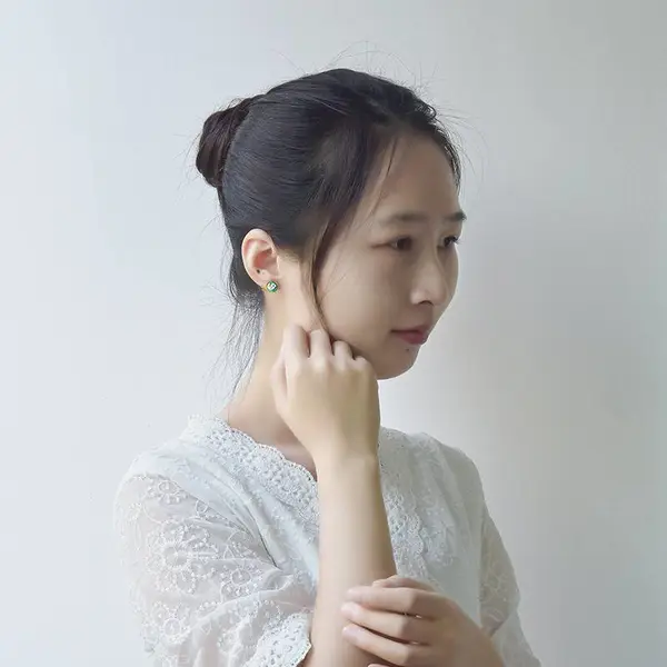 c'lect简约少女动物可爱小鸟耳钉S925纯银耳饰日韩风文艺小清新耳环