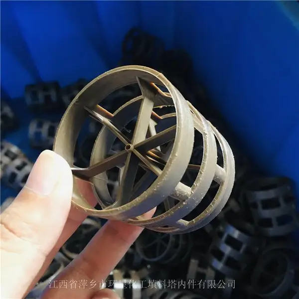 DN38PPS鲍尔环填料低压降通量大被很多客户选购