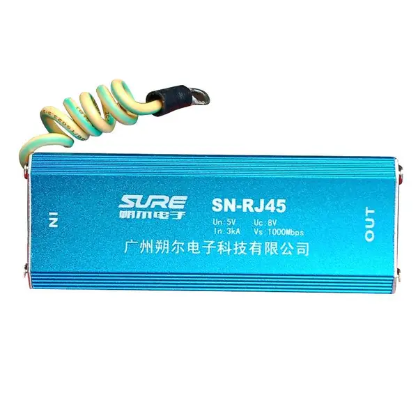 网络防雷器 信号防雷器 广州朔尔电子 SN-RJ45网络防雷器 视频监控 POE防雷器 厂家直销