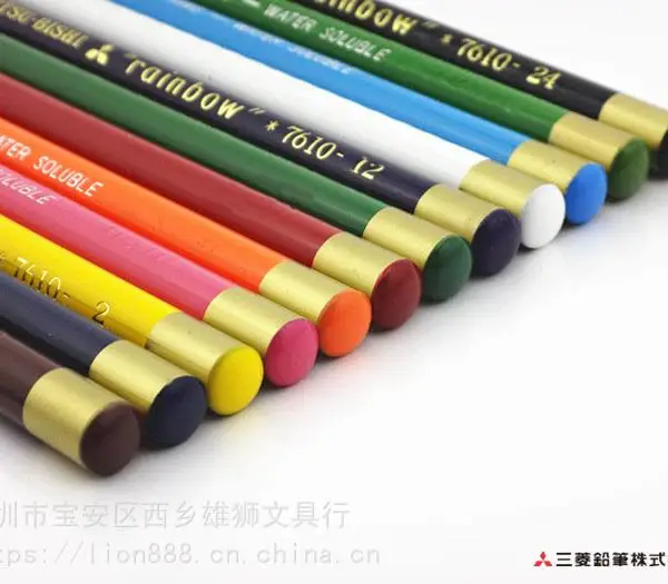 日本三菱蜡笔7610 _三菱拉线笔7610_三菱拉线蜡笔7610