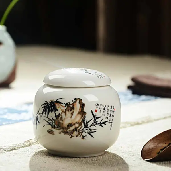 陶瓷密封罐便捷旅行茶叶罐 液体面霜乳膏分装瓶 中药丸药膏盒子