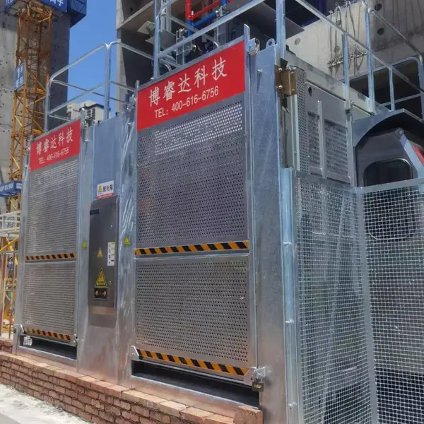 杭州建筑工程用施工升降机变频智能施工电梯SC200无人驾驶施工升降机