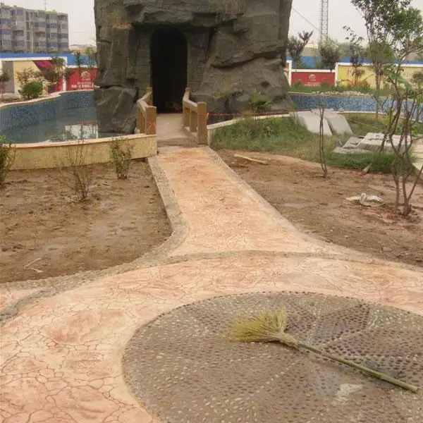 江苏压花地坪厂家直供 江苏撰石景观