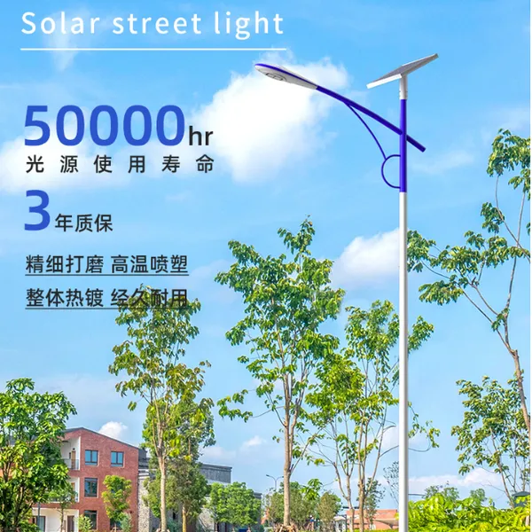 ***闪烁-厂家直供新农村建设8米一体化3.2V系统6米40W太阳能路灯