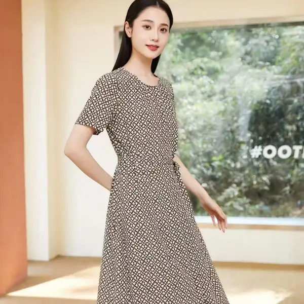 女装库存尾货折扣走份批发真我如丝真丝 知性优雅品牌货源