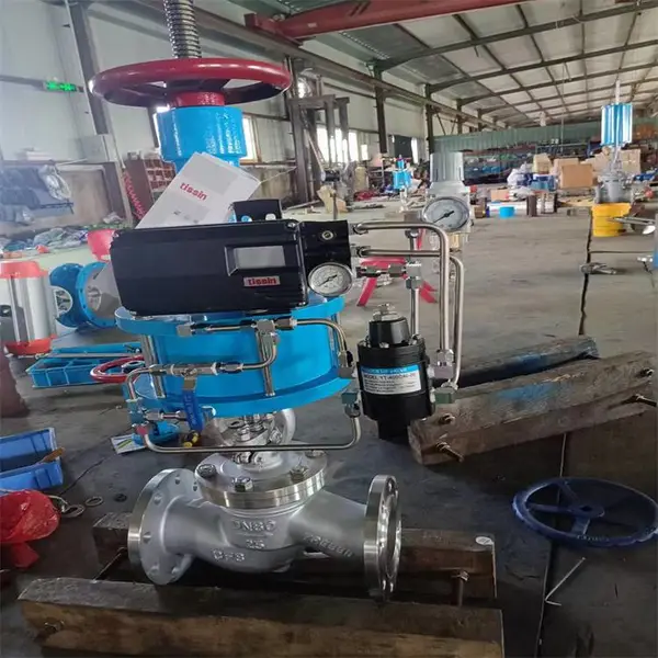 J641H-40C DN32直通式铸钢气动法兰截止阀 双作用气动蒸汽锅炉截止阀