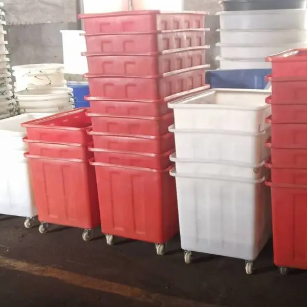 华社【***】塑料方箱养殖箱腌制箱长方形1100L