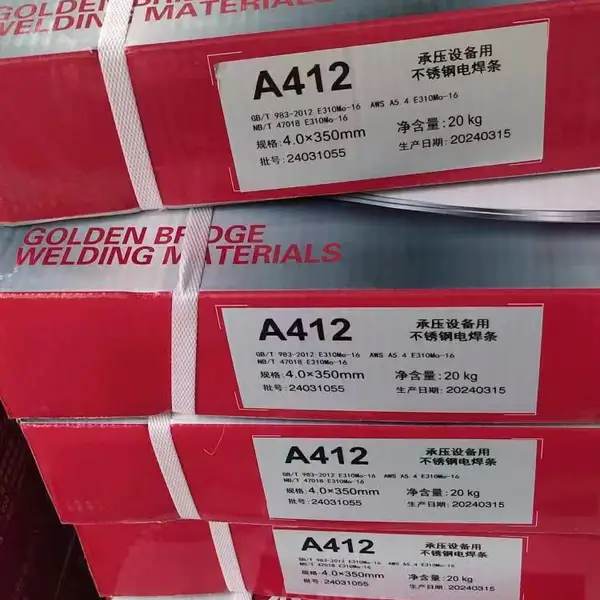 天津金桥焊材A062是钛钙型药皮的承压设备用超低碳Cr23Ni13不锈钢焊条