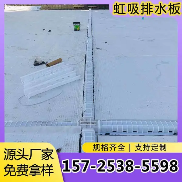 河北厂家虹吸排水板 复合排水板 施工方便 屋顶花园 排水层 现货