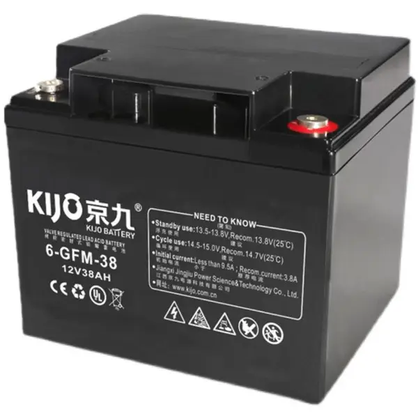 京九蓄电池6-FM-33 12V33AH 消防系统电梯卷帘门UPS直流屏安全EPS