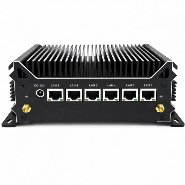 6网J6412软路由DP和hdmi双显示被动式散热