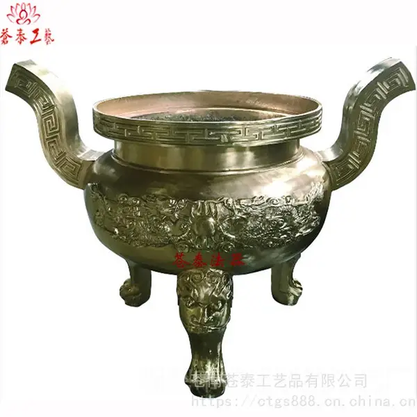 供应 圆形香炉_大殿圆形烧香香炉_铜、铁圆形香炉批发