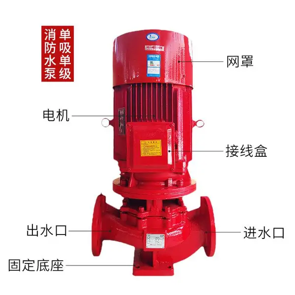***方案及标准 喷淋泵 XBD3.2/5-50L 消火栓泵防爆电机消防泵
