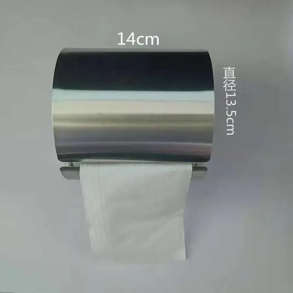 304不锈钢简约小卷纸架卷筒纸巾盒创意卷纸器像热水器小卷纸巾架
