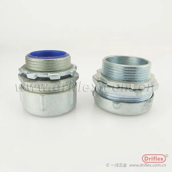 Driflex专业供应 金属软管锌合金接头 包塑软管连接头 软管卡套接头